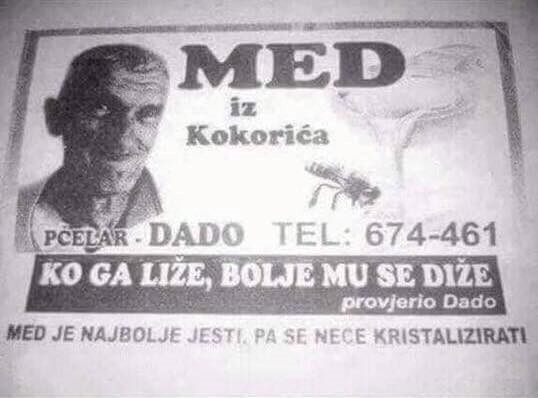 Pčelar Dado prodaje čarobni med koji će kupiti svaki muškarac