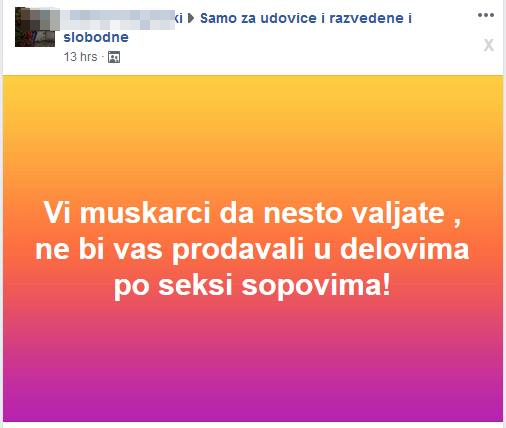 Na Facebooku napisala da muškarci ne valjaju uz čudno objašnjenje