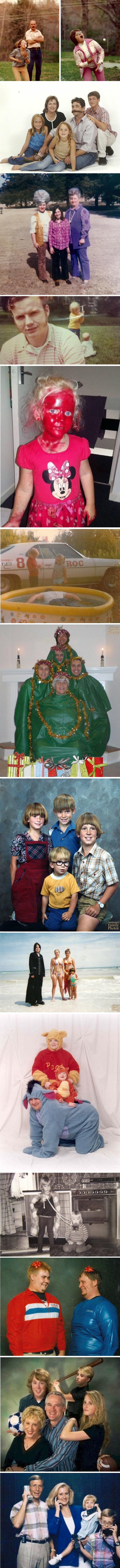 Ove čudne obiteljske fotografije zbunit će vas i dobro nasmijati 