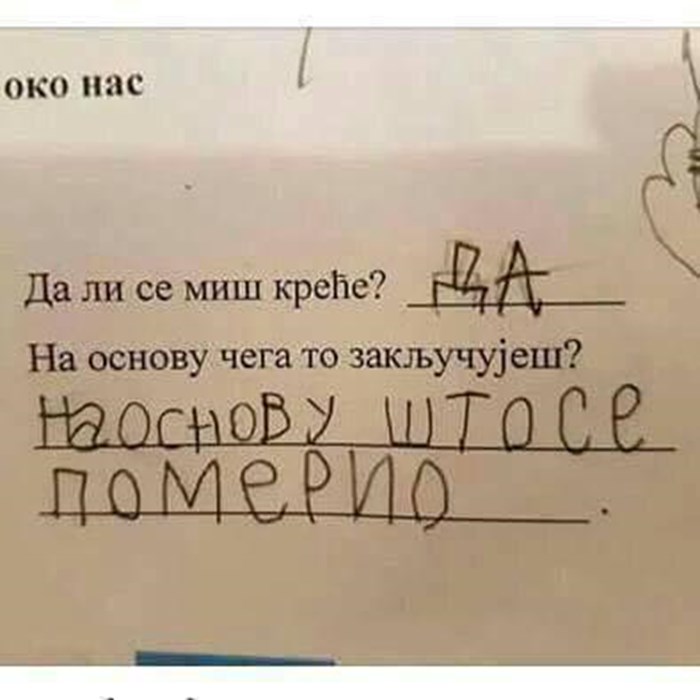 Dijete odgovorilo na školski zadatak s genijalnom rečenicom i nasmijalo učiteljicu 