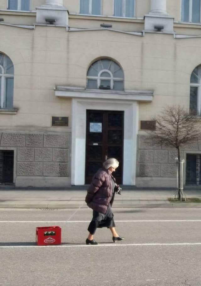 Dok neki ljudi šetaju ljubimce, ova se gospođa odlučila za nešto drugo