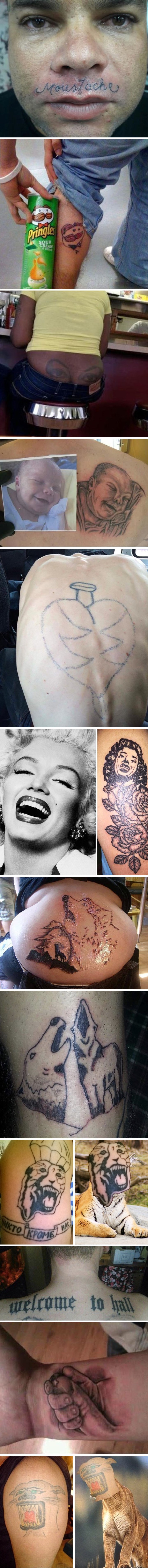 Tetovirali se pa požalili! Nova doza katastrofalnih tetovaža od kojih će vam se plakati