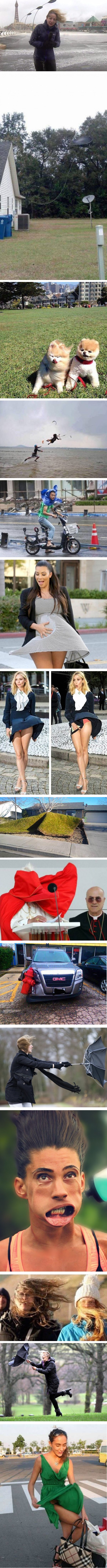 Vjetar se odlučio našaliti s ljudima, a ima vrlo čudan smisao za humor