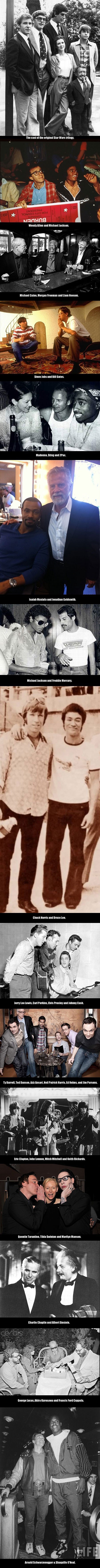 Galerija rijetkih fotografija slavnih ljudi koji uživaju u druženju