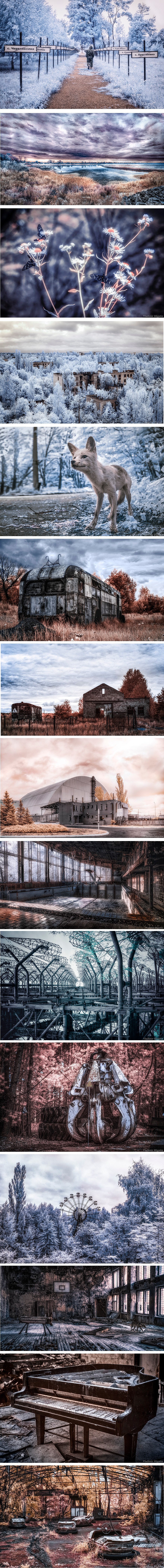 Černobil pod infracrvenim filterima izgleda divno i jezivu u isto vrijeme