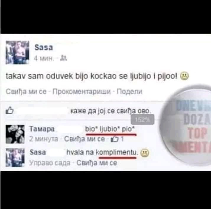 Napisao je pogrešno status na fejsu, ženska ga ispravila, a on sve shvatio krivo 