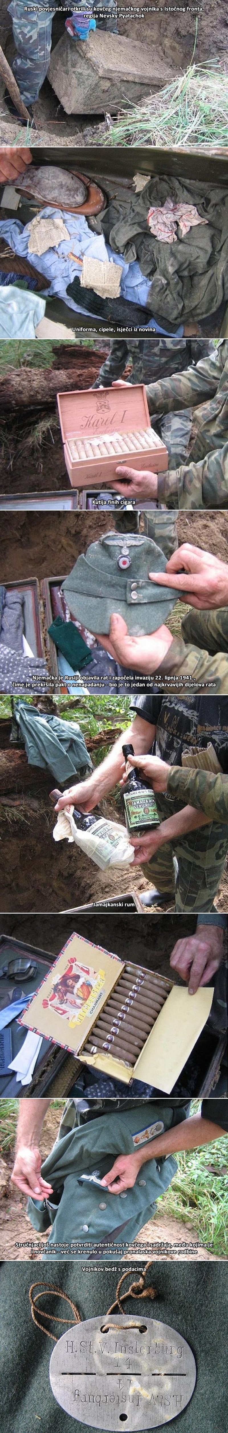 OTKRIVENA VREMENSKA KAPSULA: Rusi iskopali 75 godina star kovčeg nacističkog vojnika