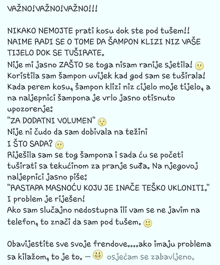 UPOZORENJE: Pazite sa šamponom, uzrokuje ozbiljan problem!