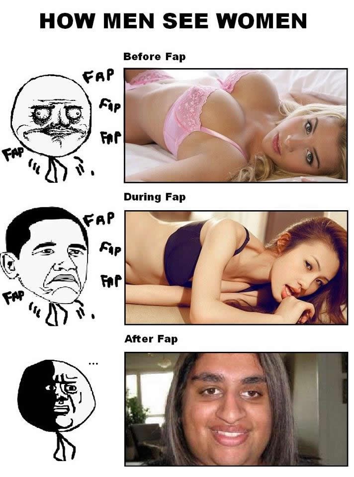 Kako dečki vide žene prije i nakon što se poigraju sa sobom