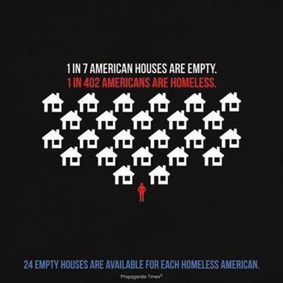 24 prazne kuće na svakog beskućnika u Americi