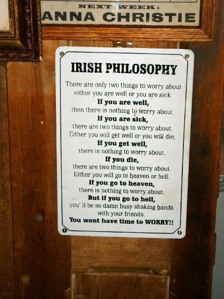 irska filozofija - brige ne postoje