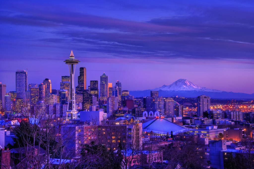 Zimski suton u prelijepom Seattleu