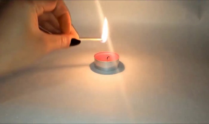 Eksperiment sa svijećom i vodom