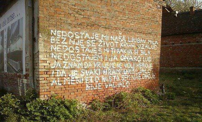 "Nedostaje mi naša ljubav..."