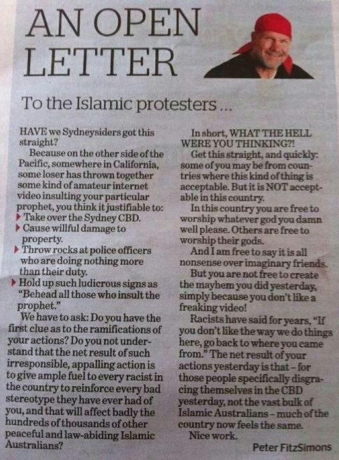 Poruka islamskim prosvjednicima: Ukratko, gdje vam je pamet?