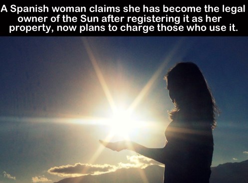 Španjolka privatizirala sunce