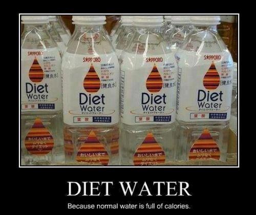 Dijetna voda?! Kao, obična - deblja?!