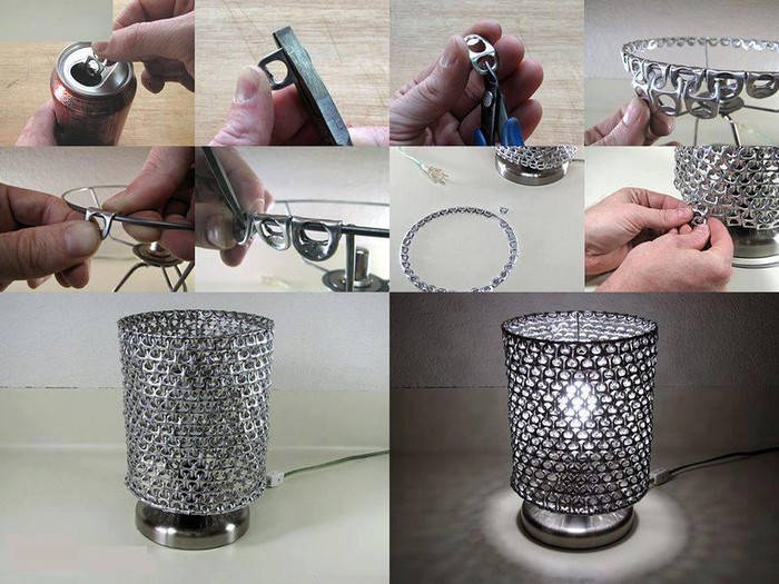 Budi kreativan - sjenilo za lampu od otvarača limenki