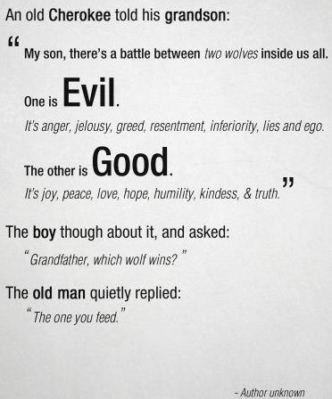Svi u sebi nosimo i dobro i zlo - ti biraš koje pobjeđuje