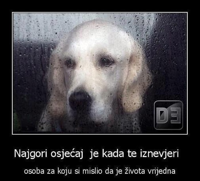 Ne budi taj koji će iznevjeriti najboljeg prijatelja...
