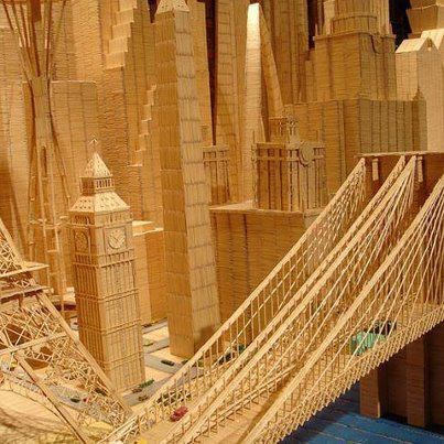 Za ovo je trebalo strpljenja: Građevine od čačkalica