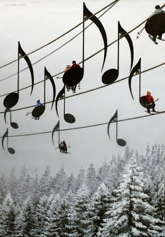 Glazbeni ski lift u Francuskoj