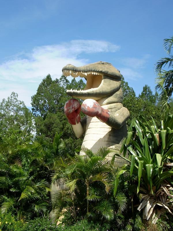 Čuvaj se ogromnog krokodila spremnog na boksački meč ;)