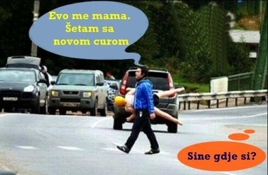Mama, šetam s novom curom!