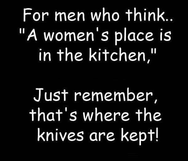 Ženama je mjesto u kuhinji? I noževima isto!
