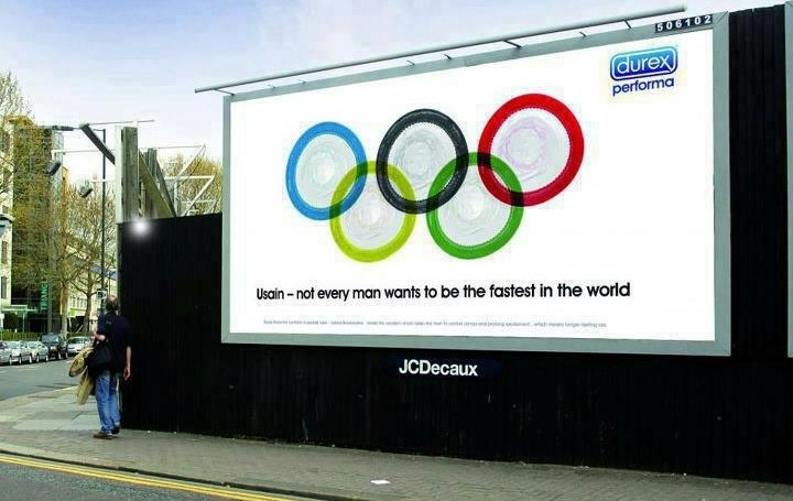 Olimpijska reklama za kondome: Ne žele svi biti najbrži! :)