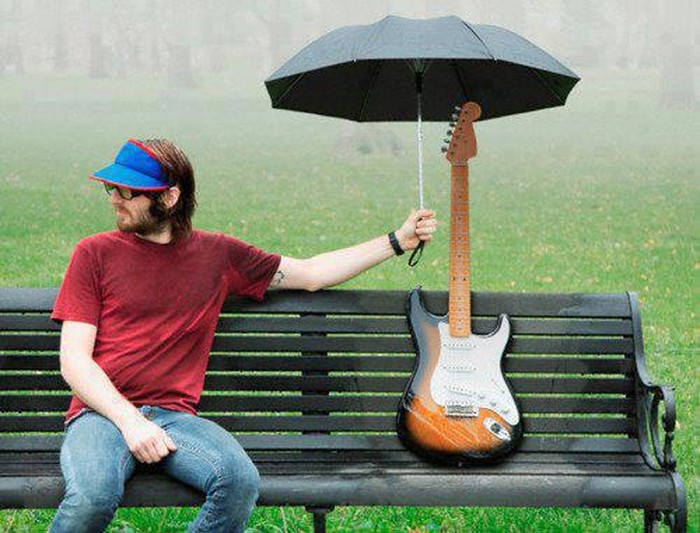 Lako za njega, bitno da je gitara dobro!