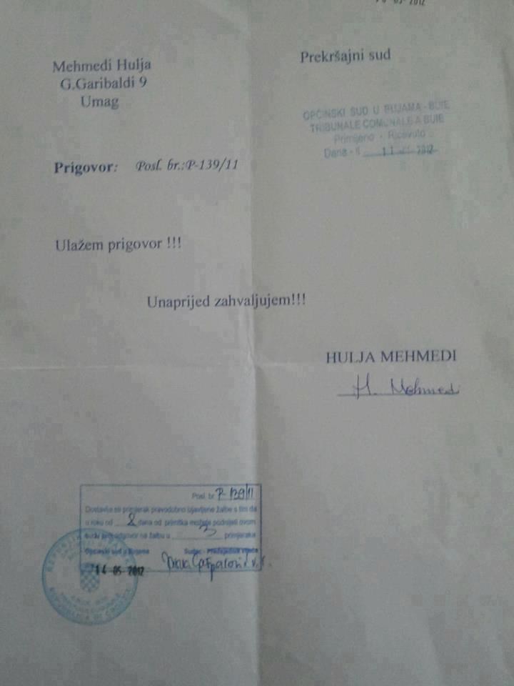 Ovako se pišu prigovori sudu!