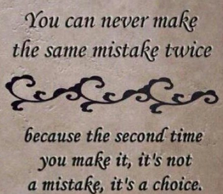 Grješiti možeš samo jednom u životu