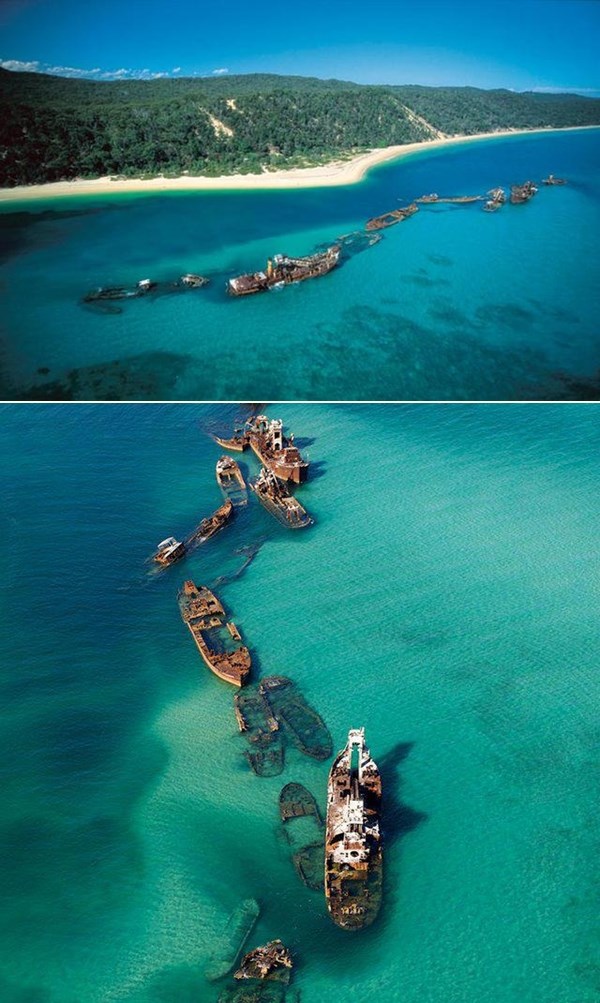 Bajkoviti australski zaljev pun brodskih olupina