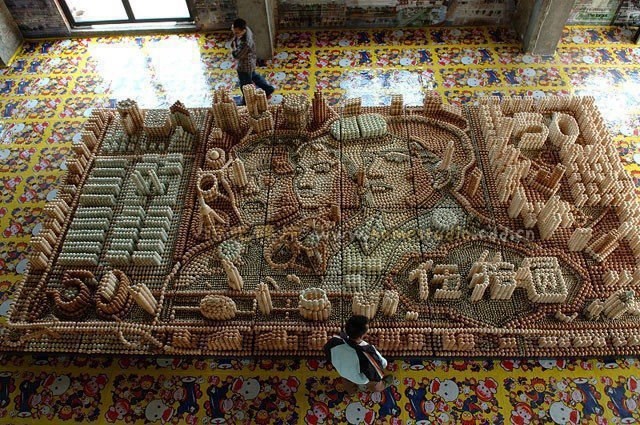 Kinez složio ogromni mozaik od - jaja