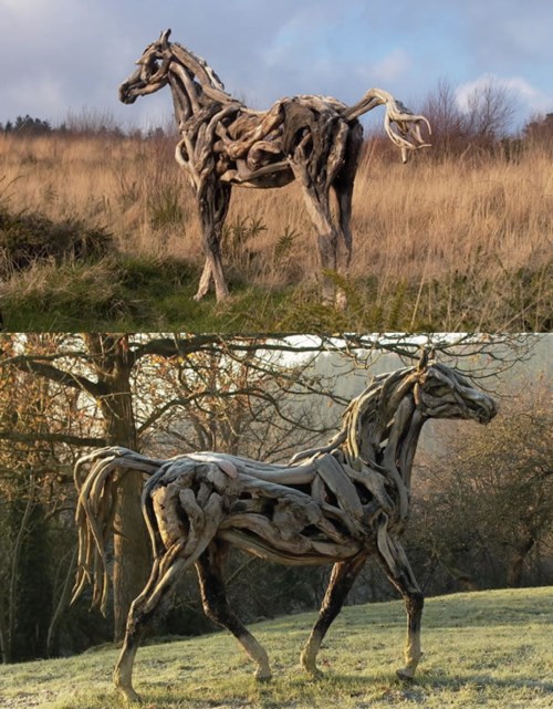 Konjske skulpture od drveta