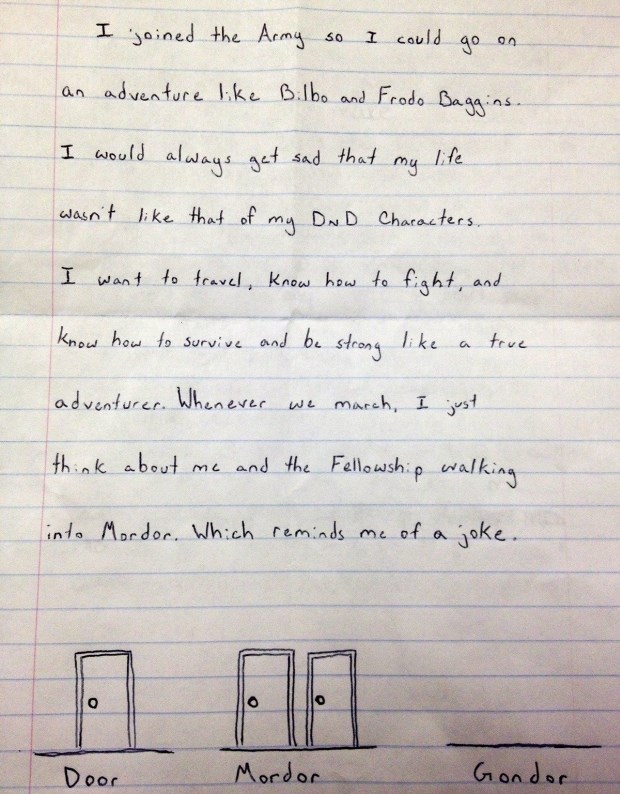 Postao vojnik zbog Gospodara prstenova