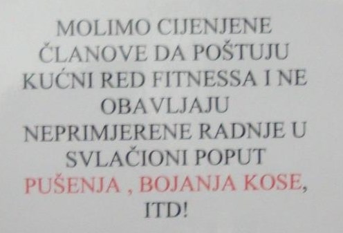 U fitness svlačionicu na bojanje kose?!?