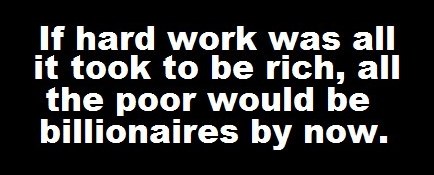 Naporan rad vodi do bogatstva? Jok!