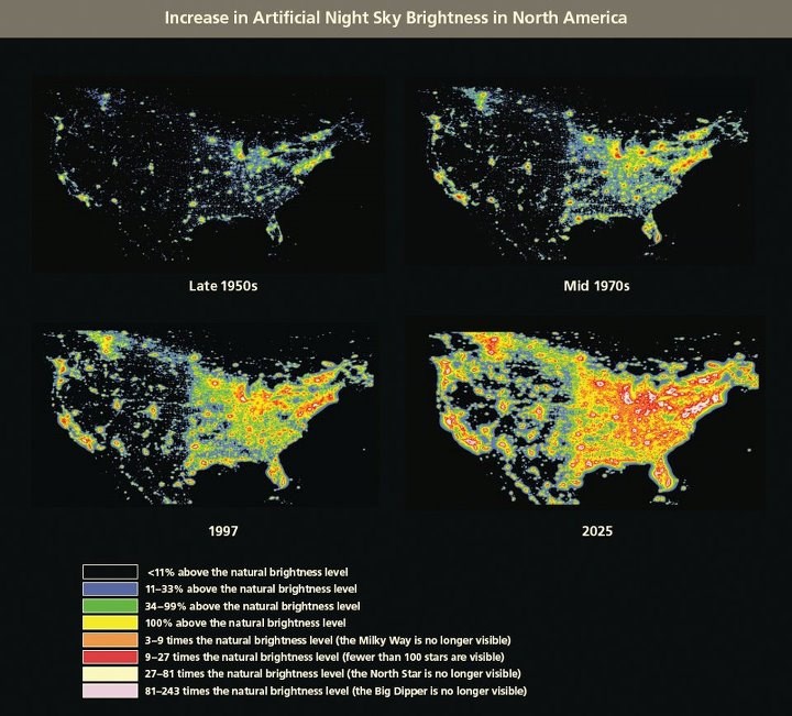 Amerika toliko svijetli da nemaju šanse vidjeti zvijezde :(