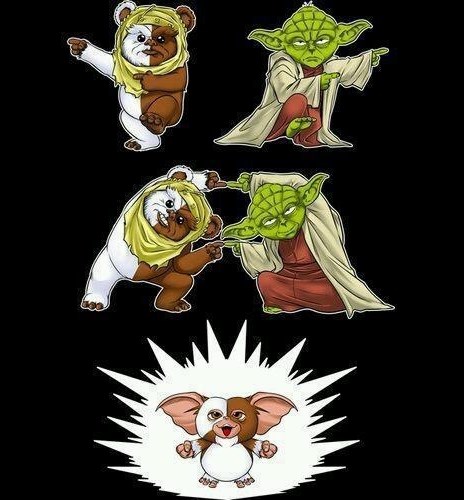 Gremlin Mogwai = Ewok + Yoda