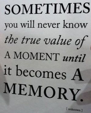 Koliko je bitno koji put shvatiš tek kad ostanu sjećanja