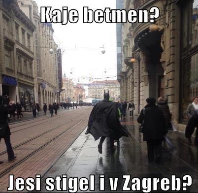 Batman trči po Zagrebu da bi ga spasio od snijega