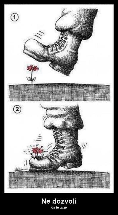 Ne daj nikom da te gazi, izbori se za sebe