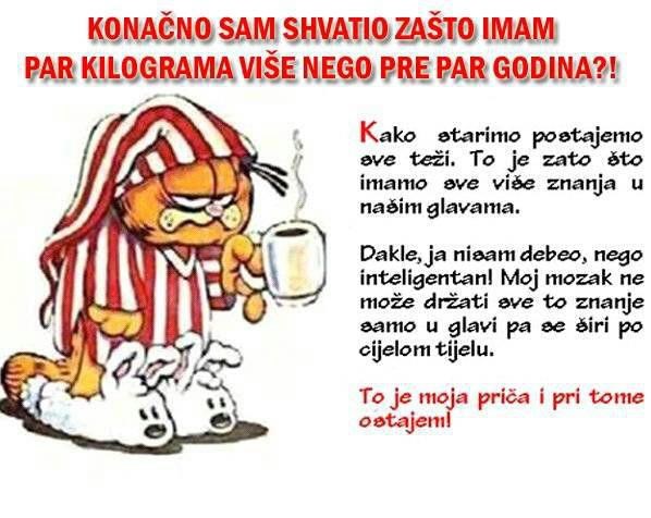 S godinama se debljamo jer nam je mozak sve teži? :D