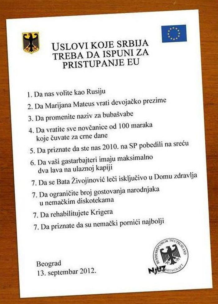 Što je EU sve zatražila od Srbije...