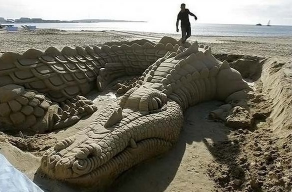 Kul krokodil od pijeska