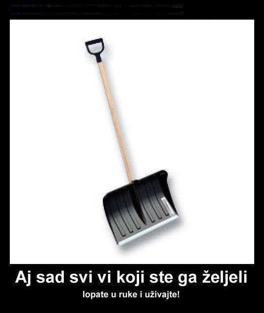 Sve ljubitelje snijega pozivam u svoje dvorište!