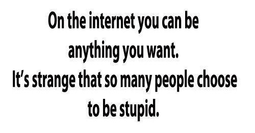 Na internetu možeš biti što god želiš, mnogi su glupi