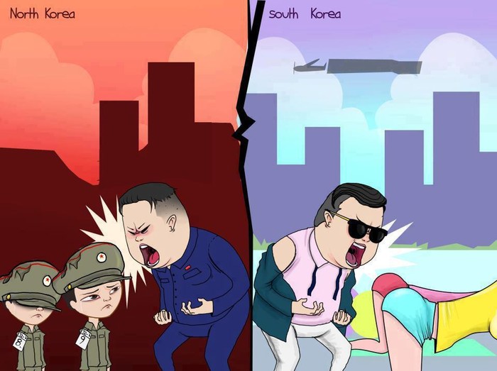 Sjeverna vs. Južna Koreja